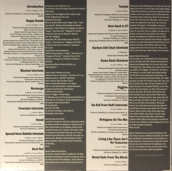 Fugees : Blunted On Reality (LP, Album, RE)