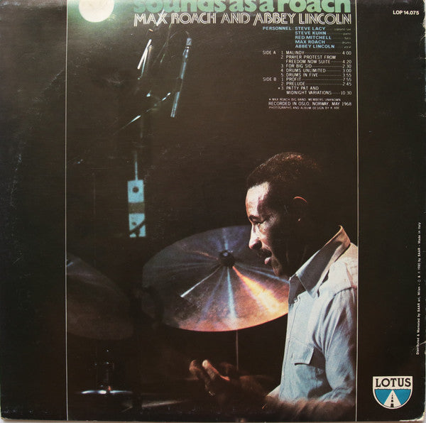 Max Roach And Abbey Lincoln : Sounds As A Roach (LP)