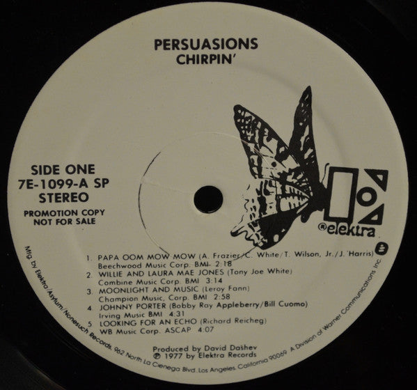 The Persuasions : Chirpin' (LP, Album, Promo, SP )