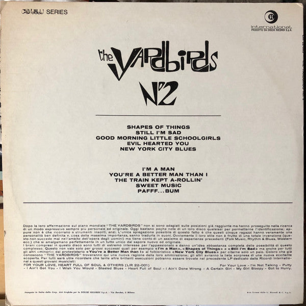 The Yardbirds : Nº 2 (LP, Comp, Mono)