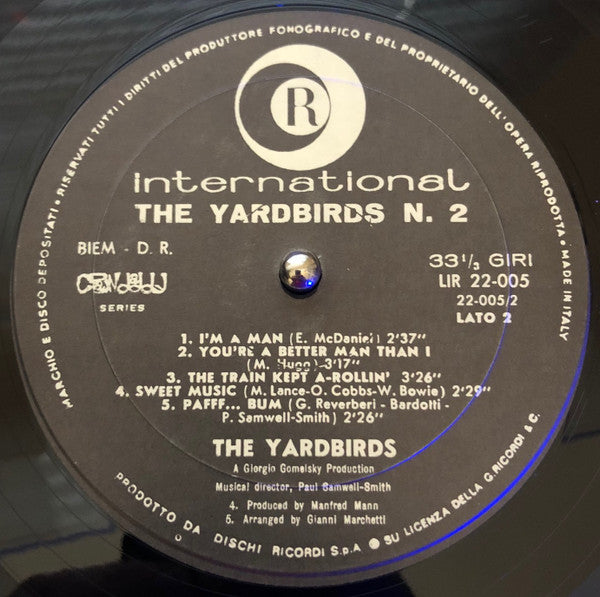 The Yardbirds : Nº 2 (LP, Comp, Mono)