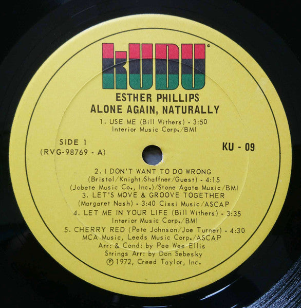 Esther Phillips : Alone Again Naturally (LP, Album)
