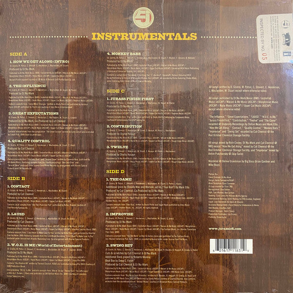 Jurassic 5 : Quality Control (Instrumentals) (2xLP, Album)