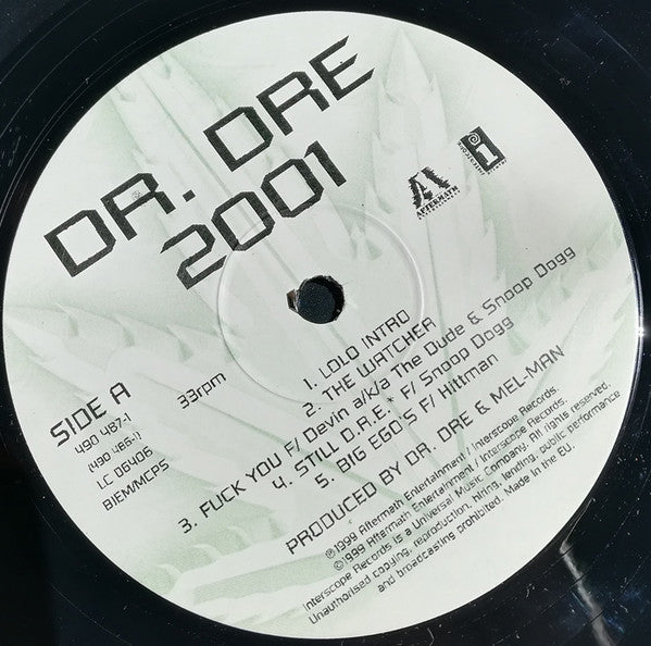 Dr. Dre : 2001 (2xLP, Album)