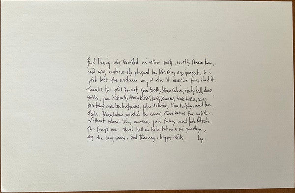 Jim O'Rourke : Bad Timing (LP, Album)