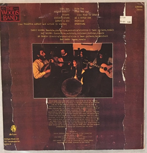 The Woods Band : The Woods Band (LP, Album, RE)