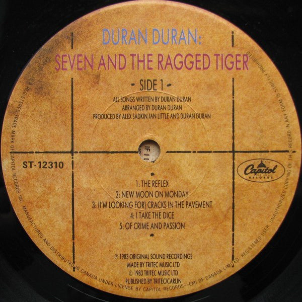Duran Duran : Seven And The Ragged Tiger (LP, Album)