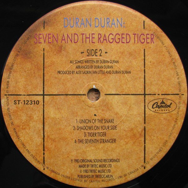 Duran Duran : Seven And The Ragged Tiger (LP, Album)