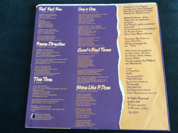 INXS : Listen Like Thieves (LP, Album)