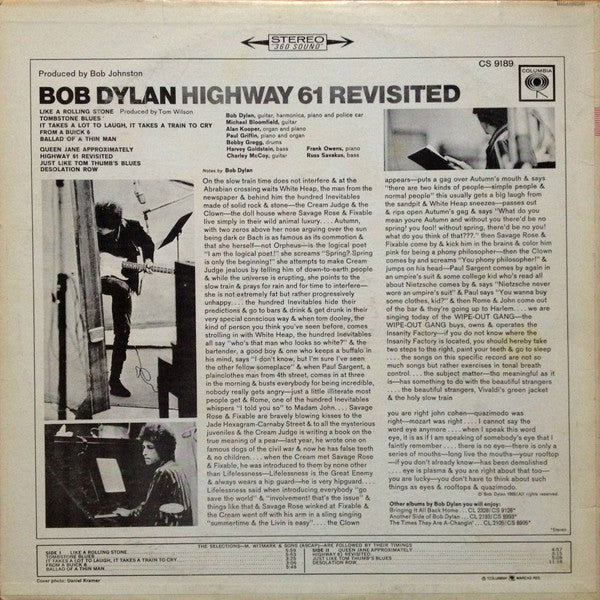 Bob Dylan : Highway 61 Revisited (LP, Album, RP)