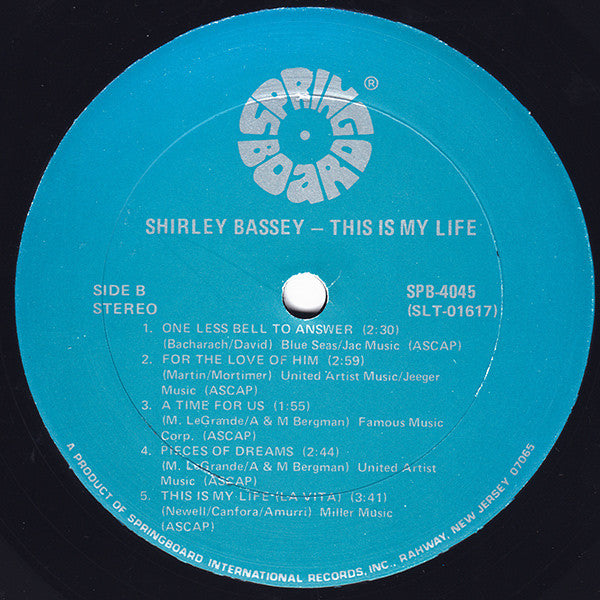 Shirley Bassey : This Is My Life (LP, Comp)