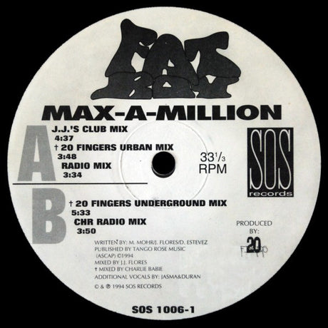 Max-A-Million : Fat Boy (12")