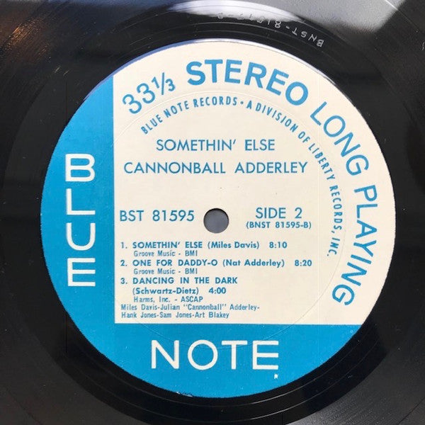 Cannonball Adderley : Somethin' Else (LP, Album, RP, Lib)