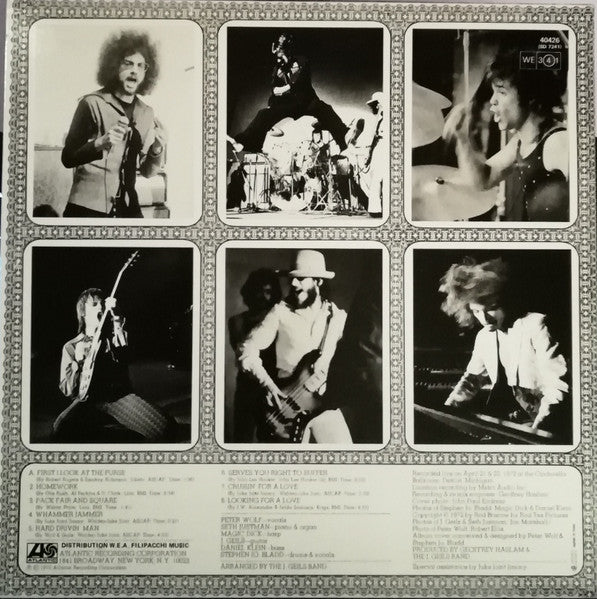 The J. Geils Band : "Live" Full House (LP, Album, RE)