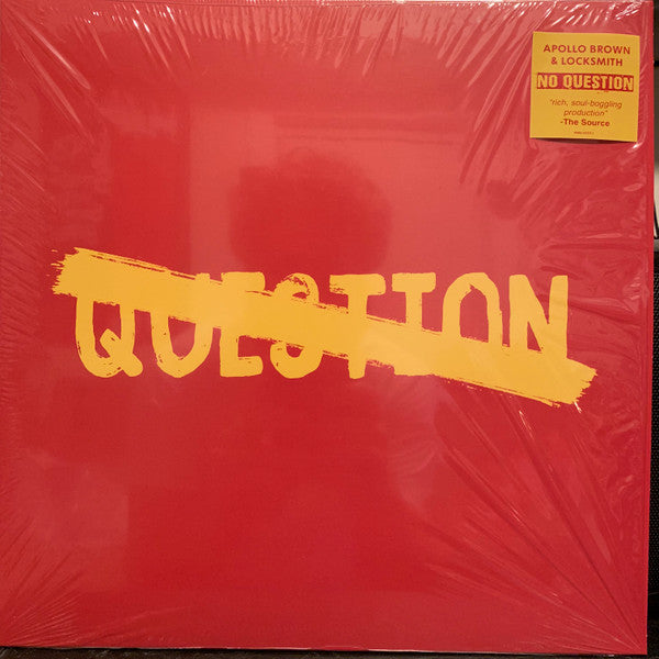 Apollo Brown & Locksmith (3) : No Question (LP, Album, Ltd, RP, Ris)