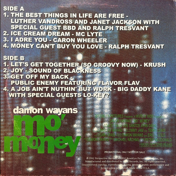 Various : Mo' Money (Original Motion Picture Soundtrack) (LP, Promo)