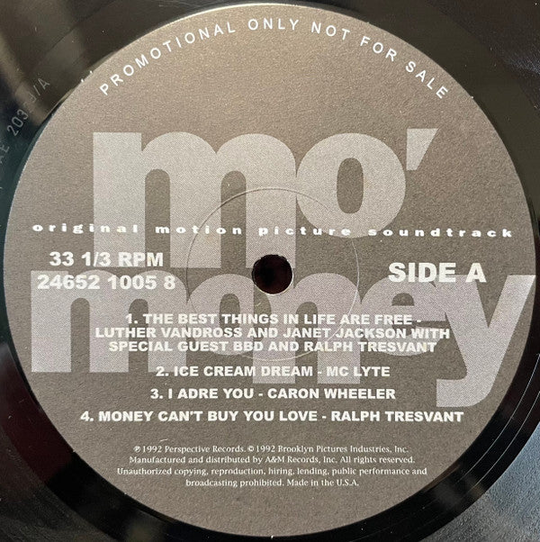 Various : Mo' Money (Original Motion Picture Soundtrack) (LP, Promo)