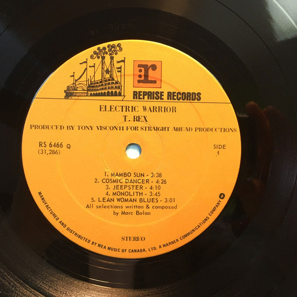 T. Rex : Electric Warrior (LP, Album, RE)