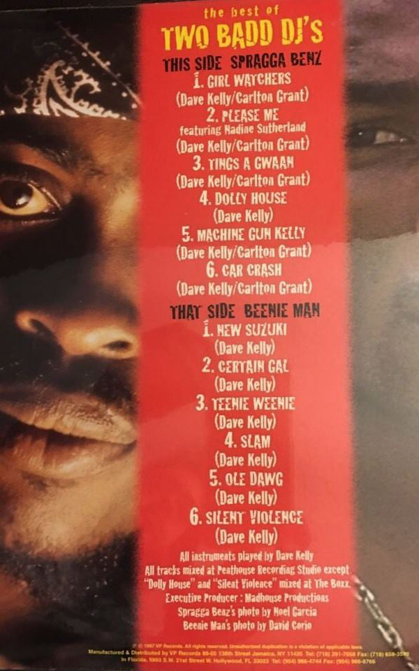 Spragga Benz & Beenie Man : The Best Of Two Badd DJ's (LP, Album)