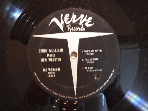 Gerry Mulligan, Ben Webster : Gerry Mulligan Meets Ben Webster (LP, Album, Mono)