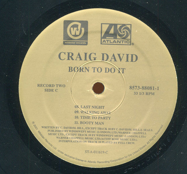 Craig David : Born To Do It (2xLP, Album)
