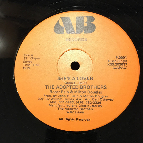 The Adopted Brothers : She's A Lover (12", Single)