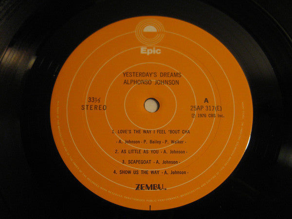 Alphonso Johnson : Yesterday's Dreams (LP, Album)