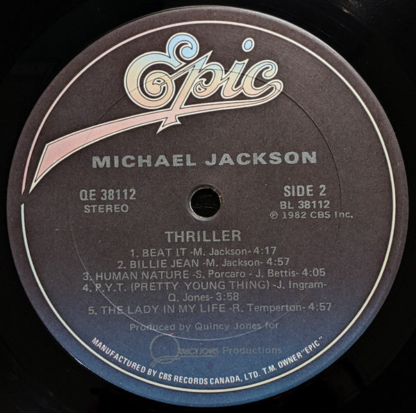 Michael Jackson : Thriller (LP, Album, Gat)