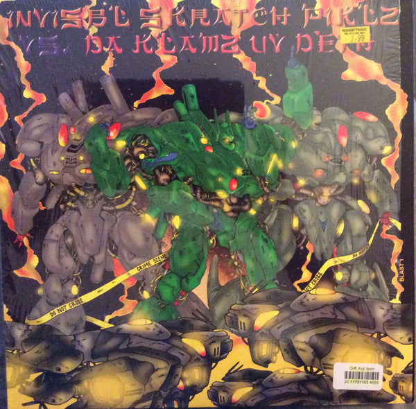 Invisibl Skratch Piklz : Invisibl Skratch Piklz Vs. Da Klamz Uv Deth (Furious Ostrich Tracks) (12", Promo)