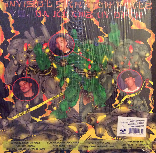 Invisibl Skratch Piklz : Invisibl Skratch Piklz Vs. Da Klamz Uv Deth (Furious Ostrich Tracks) (12", Promo)