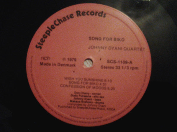 Johnny Dyani Quartet : Song For Biko (LP, Album)