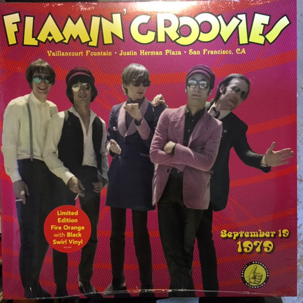 The Flamin' Groovies : Vaillancourt Fountain - Justin Herman Plaza - San Francisco, CA - September 19, 1979 (LP, Album, Ltd, Fir)