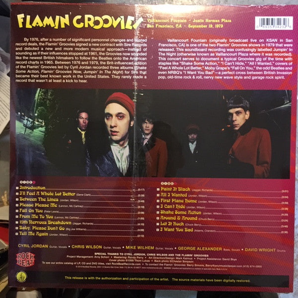 The Flamin' Groovies : Vaillancourt Fountain - Justin Herman Plaza - San Francisco, CA - September 19, 1979 (LP, Album, Ltd, Fir)