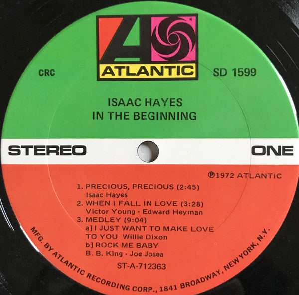 Isaac Hayes : In The Beginning (LP, Album, Club, RE, CRC)