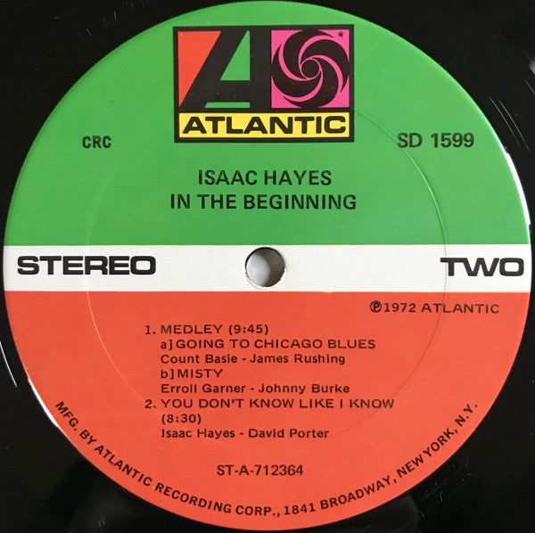 Isaac Hayes : In The Beginning (LP, Album, Club, RE, CRC)
