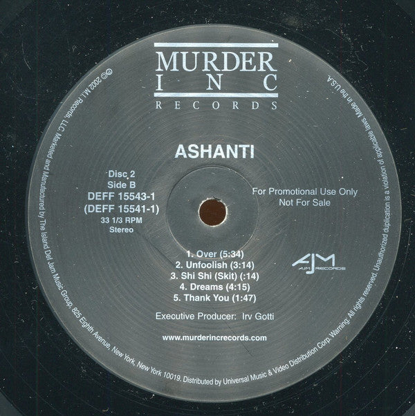 Ashanti : Ashanti (2xLP, Album, Promo)