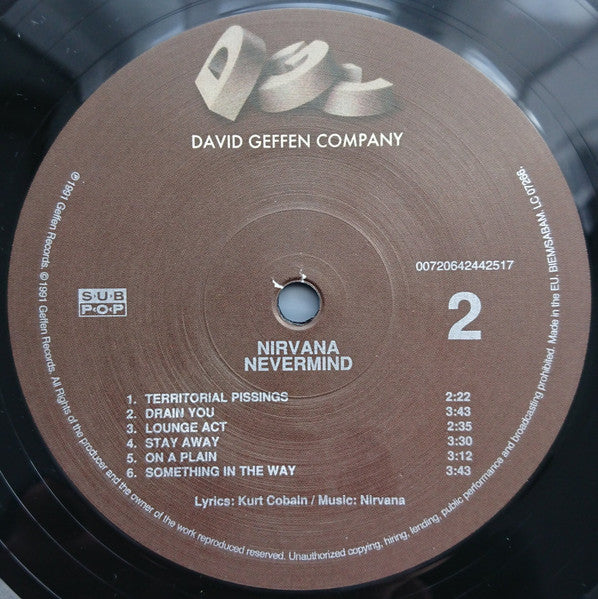 Nirvana : Nevermind (LP, Album, RE, RM, 180)