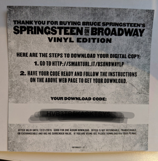 Bruce Springsteen : Springsteen On Broadway (4xLP + Box)