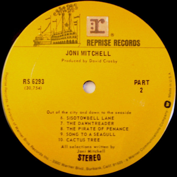 Joni Mitchell : Song To A Seagull (LP, Album, RE, Gat)