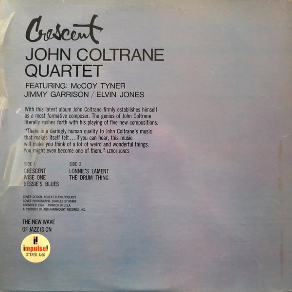 The John Coltrane Quartet : Crescent (LP, Album, Gat)