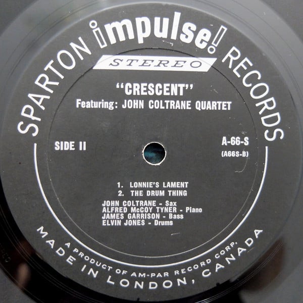 The John Coltrane Quartet : Crescent (LP, Album, Gat)