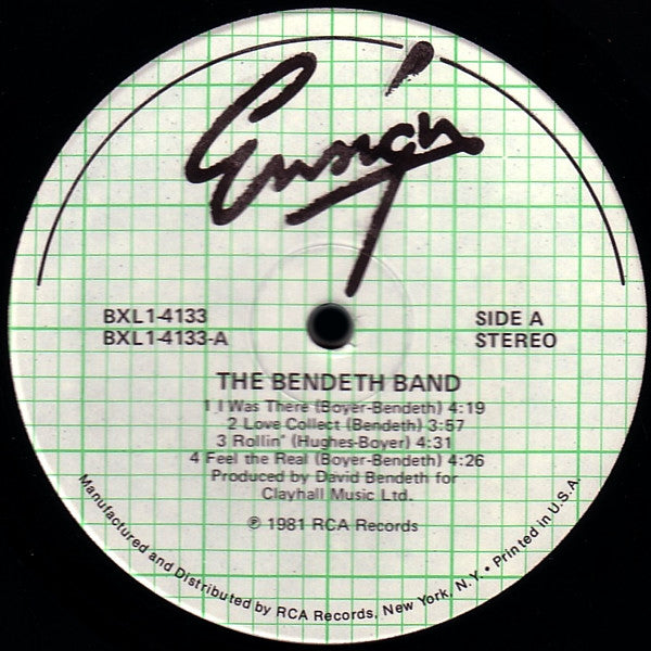 The Bendeth Band : The Bendeth Band (LP, Album)