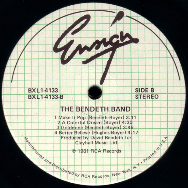 The Bendeth Band : The Bendeth Band (LP, Album)
