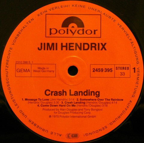 Jimi Hendrix : Crash Landing (LP, RE)