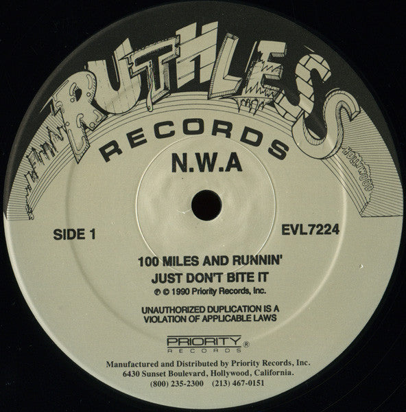 N.W.A. : 100 Miles And Runnin' (12", EP)