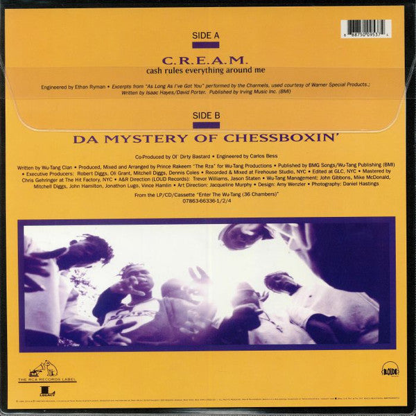 Wu-Tang Clan : C.R.E.A.M. (Cash Rules Everything Around Me) (7", Shape, Single, Ltd, Pic, RP, Die)