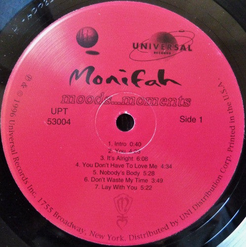 Monifah : Moods... Moments (LP, Album)