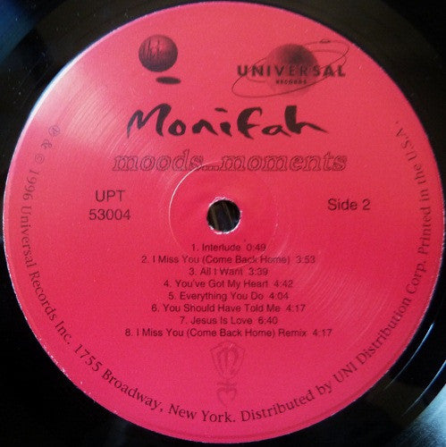 Monifah : Moods... Moments (LP, Album)