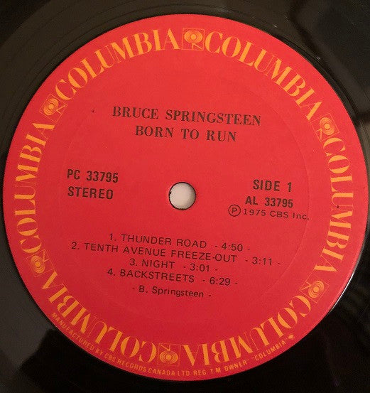 Bruce Springsteen : Born To Run (LP, Album, RE, Gat)