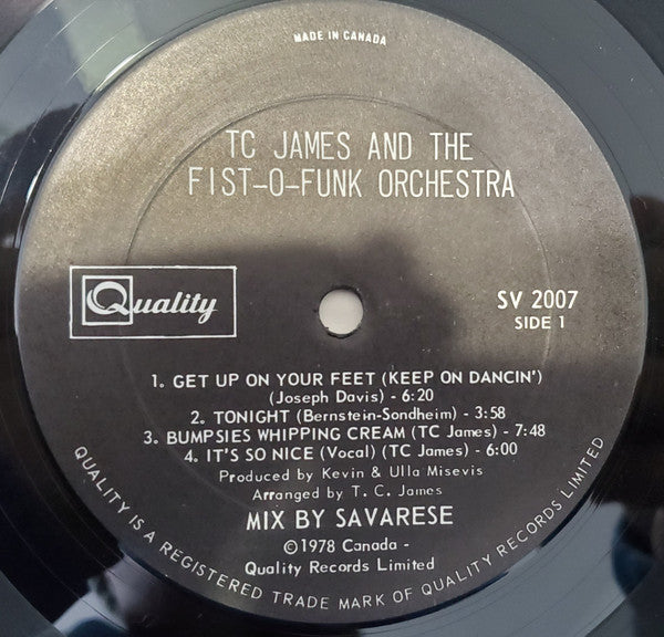Tom C. James And The Fist-O-Funk Orchestra : Get Up On Your Feet (LP)
